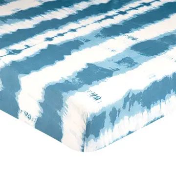 Blue Tie Dye Crib Sheets