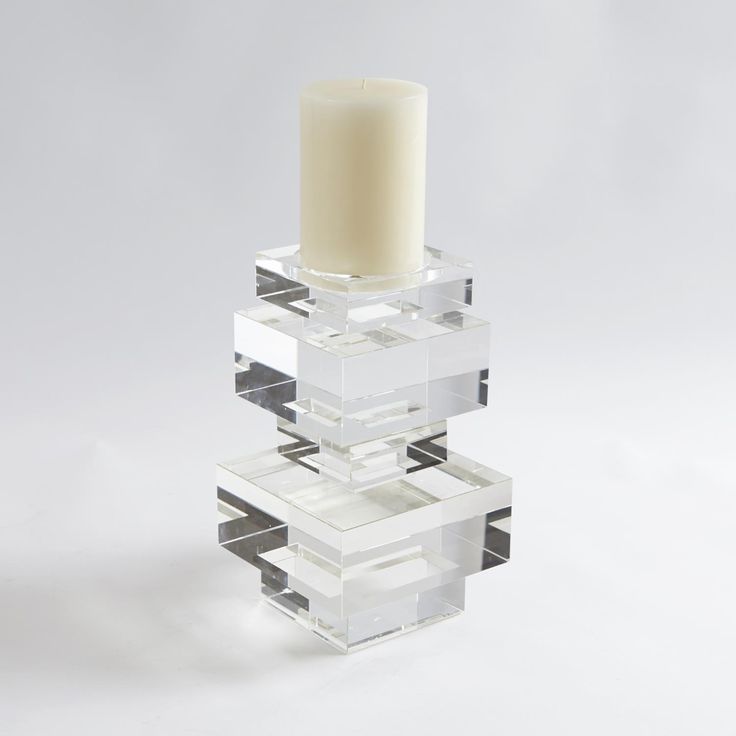 Crystal Pillar Candleholder