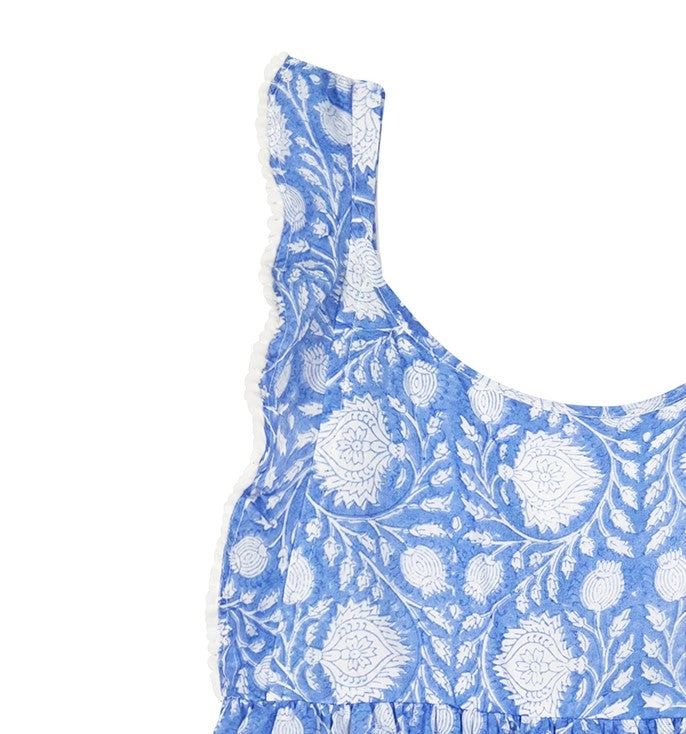 Periwinkle Pom Pom Dress