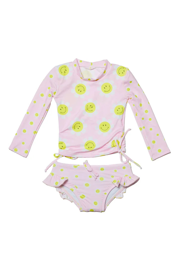 Girls Long Sleeve Bathing Suits/Two Piece