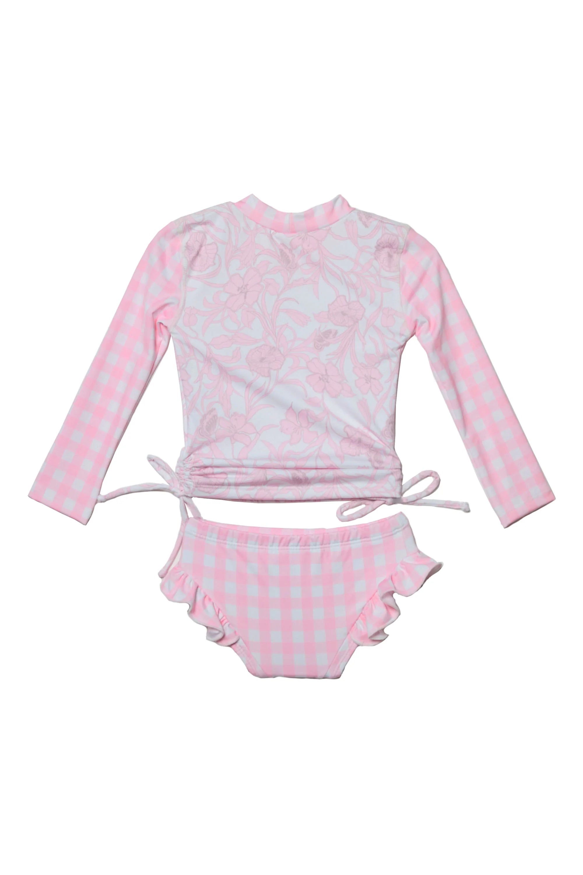 Girls Long Sleeve Bathing Suits/Two Piece