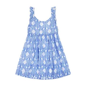 Periwinkle Pom Pom Dress
