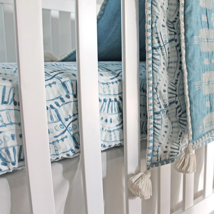 Indigo Crib Sheets