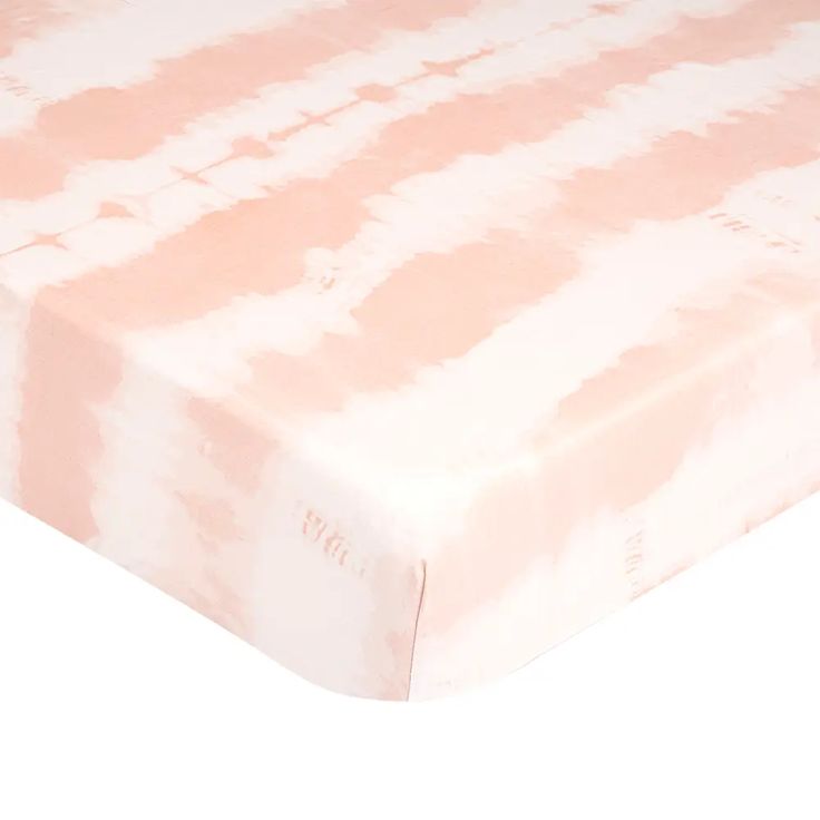 Pink Tie-Dye Crib Sheets