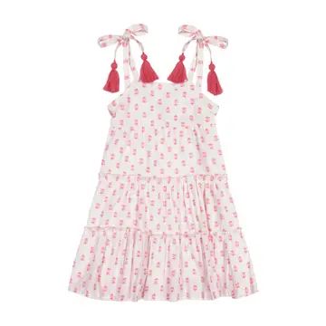 Pink Dress with Shoulder Ties