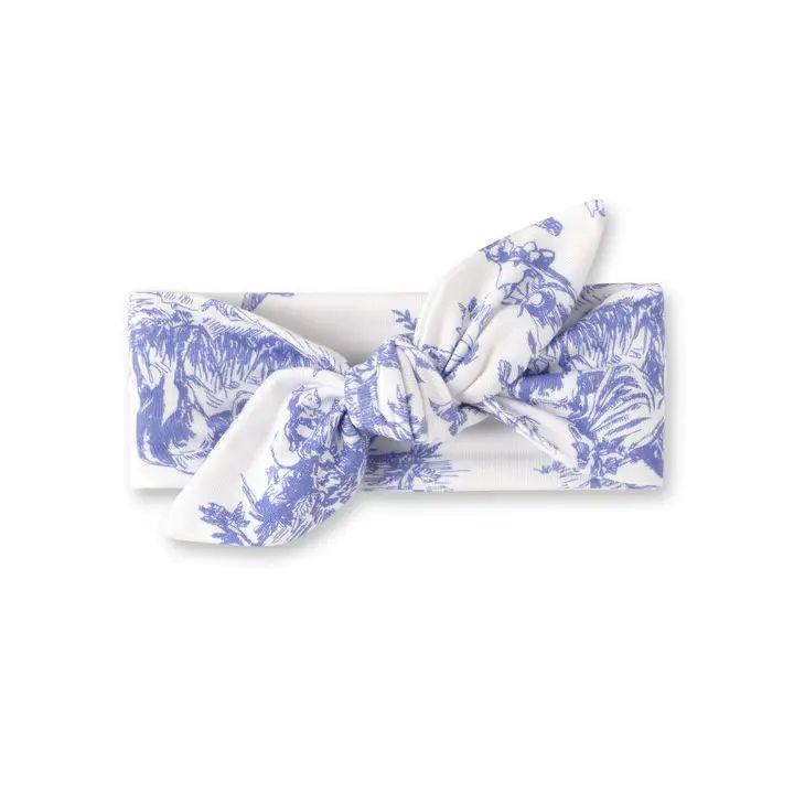 Blue Toile Headband