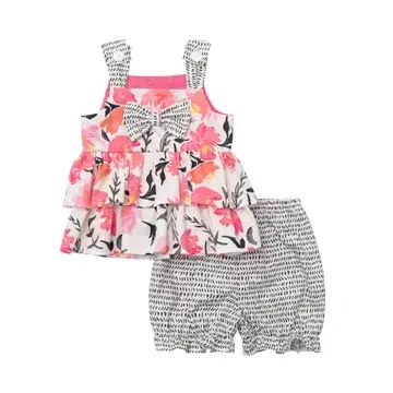 Bloomer Set/Flower Top and Dot Bloomers